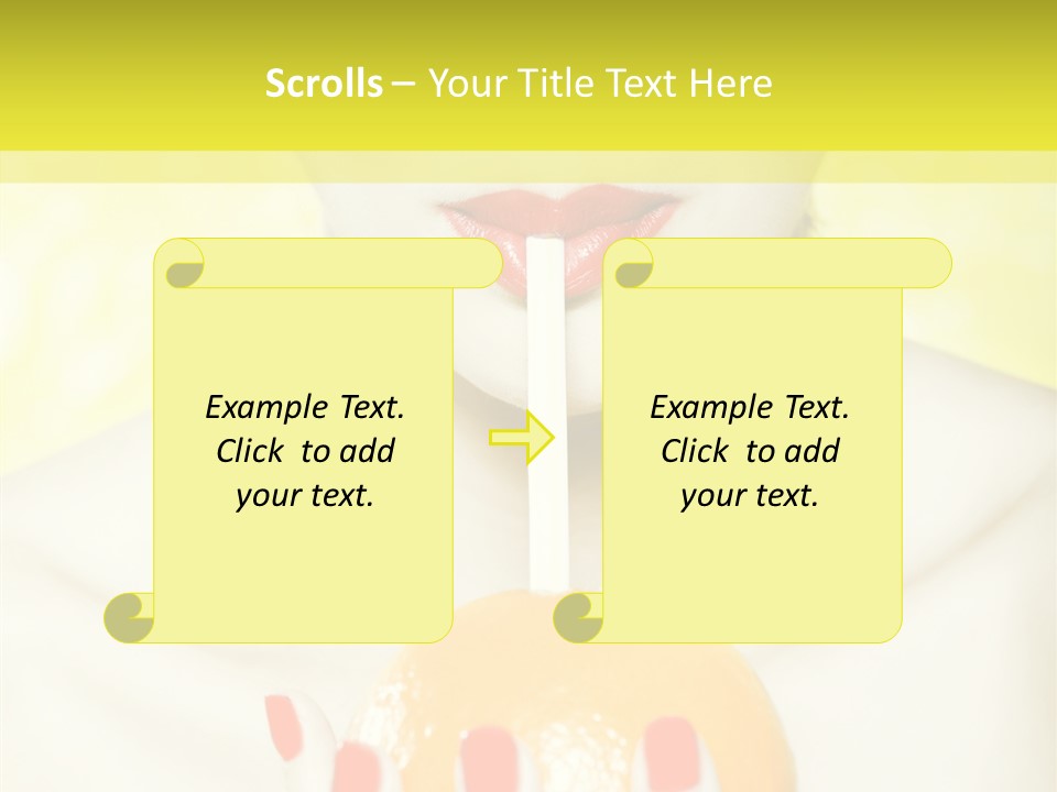 Face Charming Cute PowerPoint Template