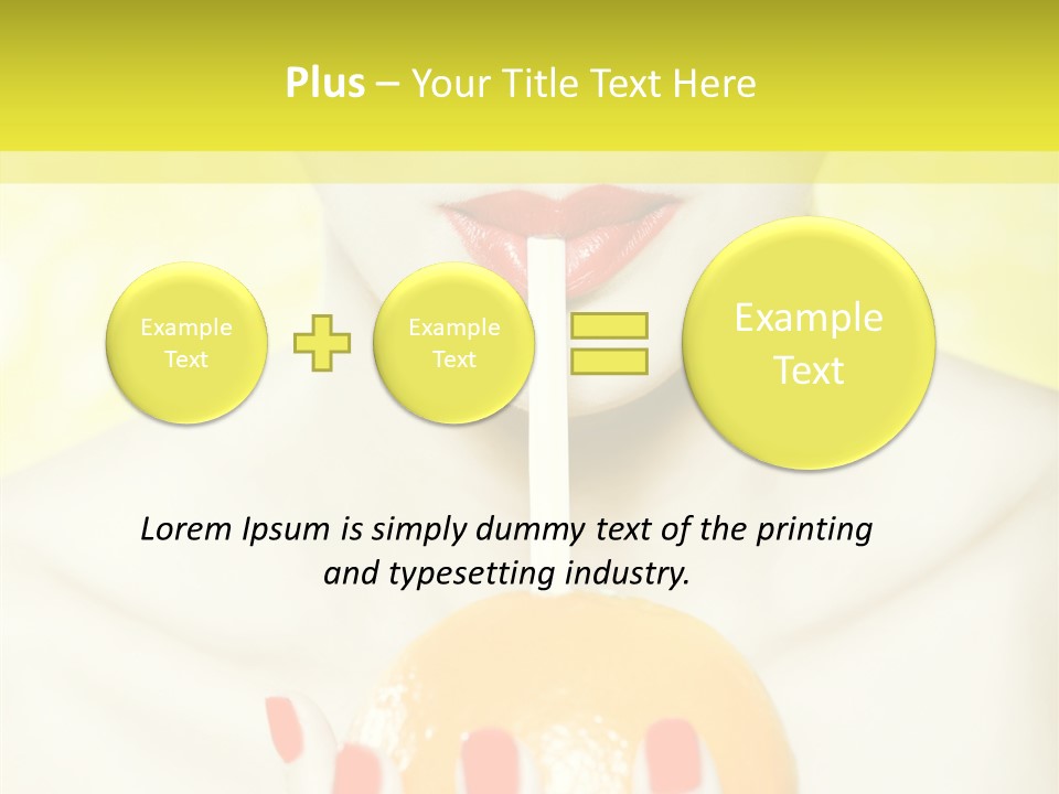 Face Charming Cute PowerPoint Template