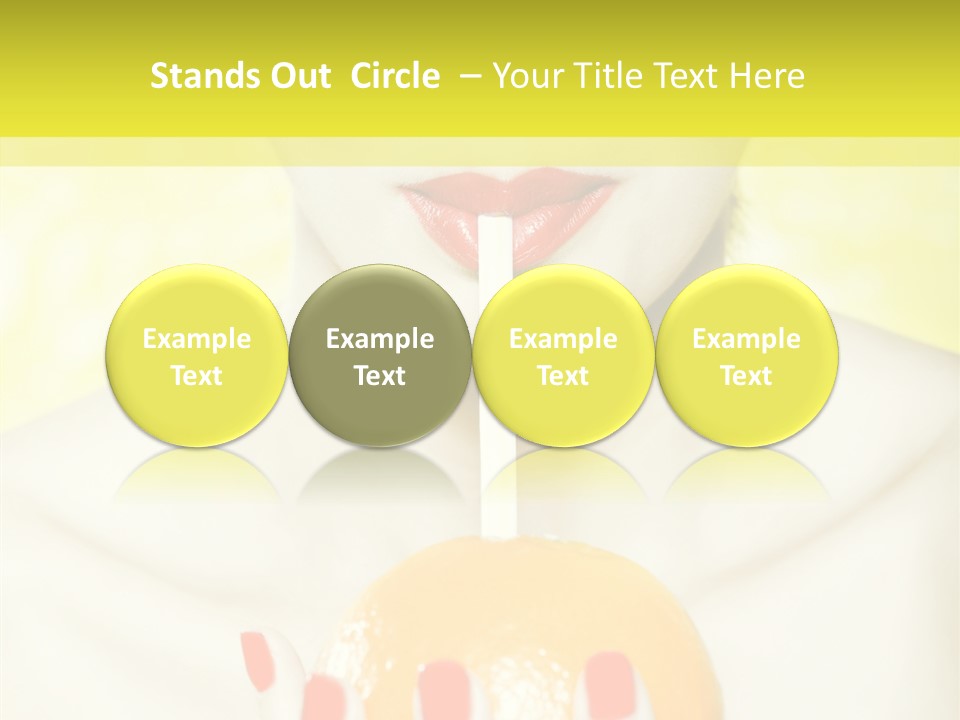 Face Charming Cute PowerPoint Template