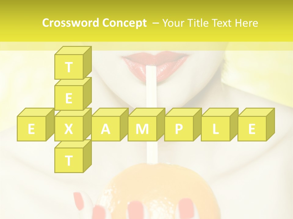 Face Charming Cute PowerPoint Template