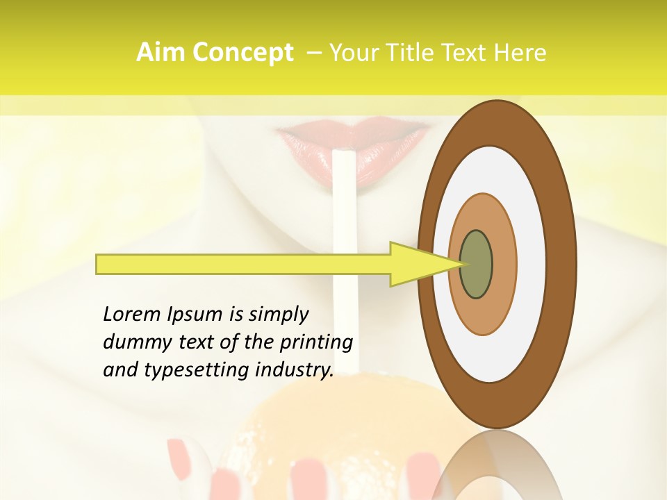 Face Charming Cute PowerPoint Template