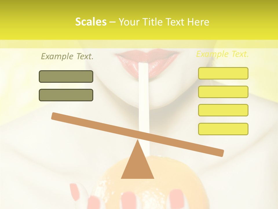 Face Charming Cute PowerPoint Template