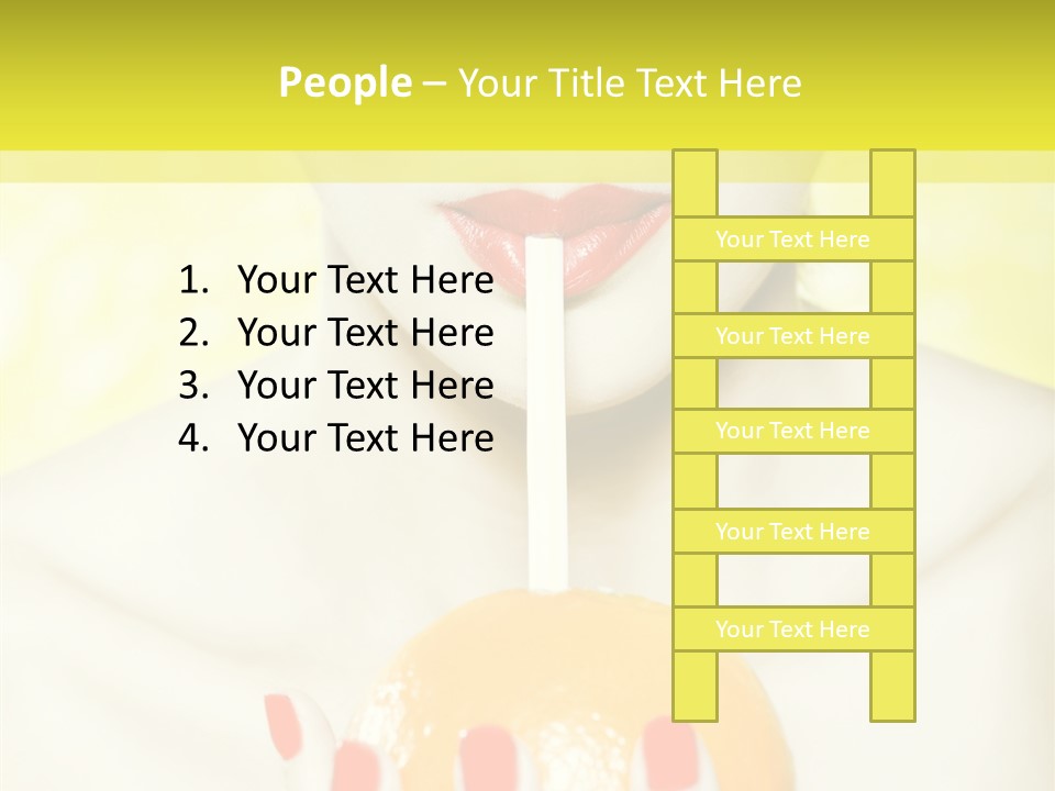 Face Charming Cute PowerPoint Template