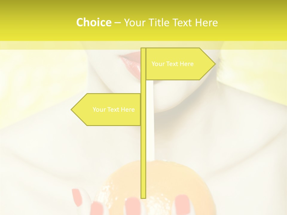 Face Charming Cute PowerPoint Template