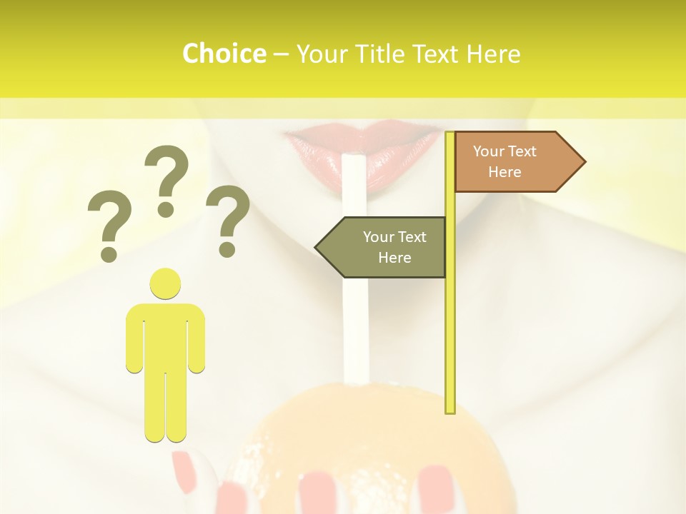 Face Charming Cute PowerPoint Template