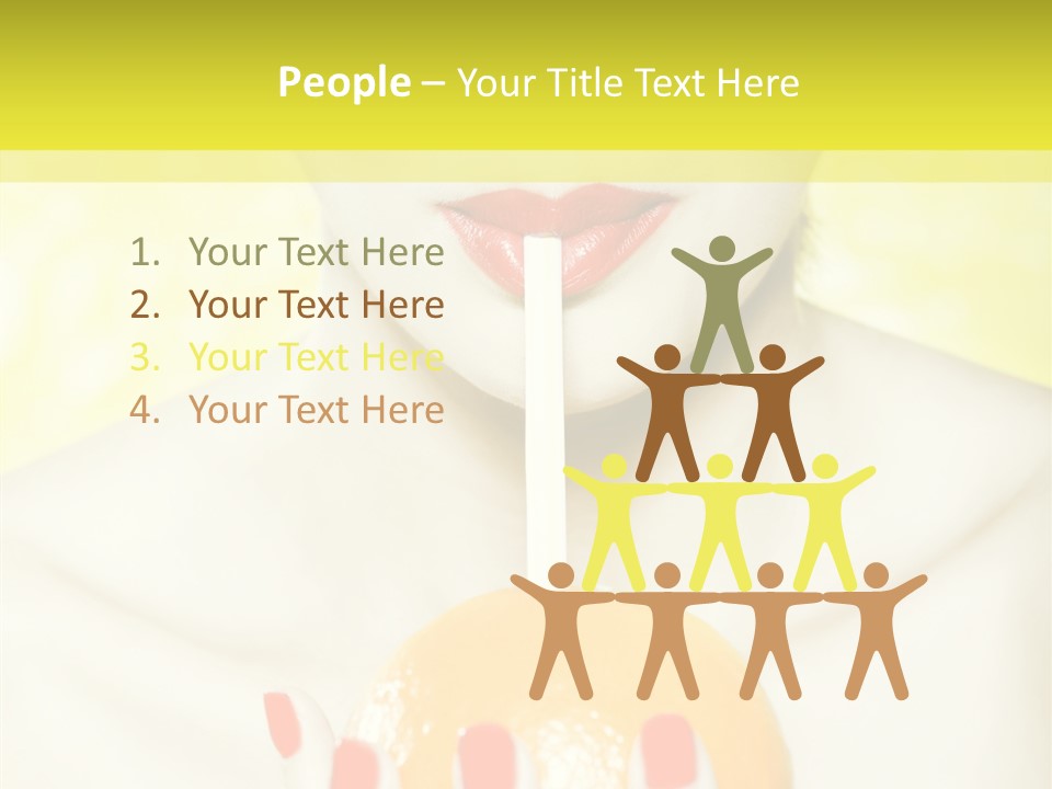 Face Charming Cute PowerPoint Template