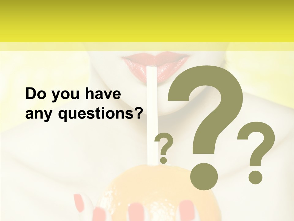 Face Charming Cute PowerPoint Template