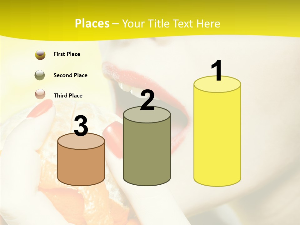 Caucasian Healthy Isolated PowerPoint Template