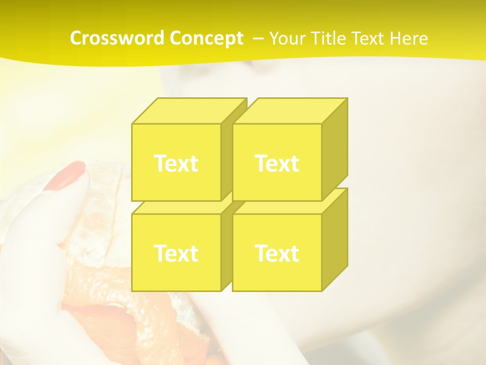 Caucasian Healthy Isolated PowerPoint Template