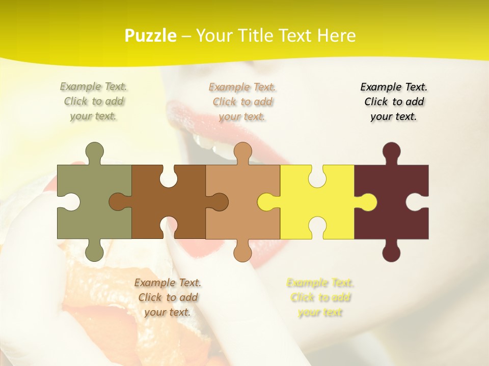 Caucasian Healthy Isolated PowerPoint Template