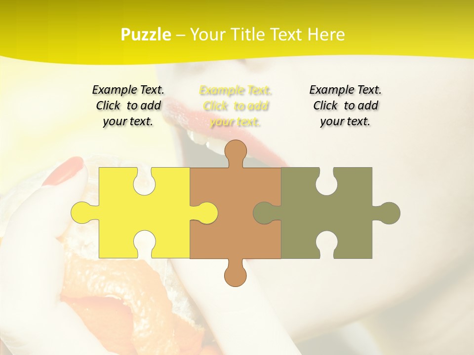 Caucasian Healthy Isolated PowerPoint Template