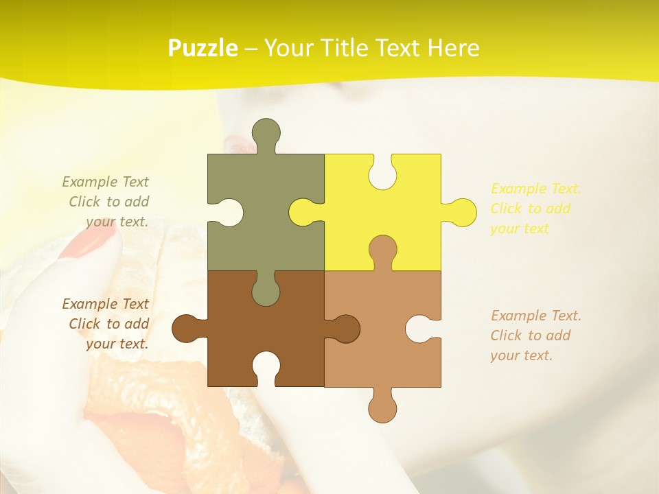 Caucasian Healthy Isolated PowerPoint Template