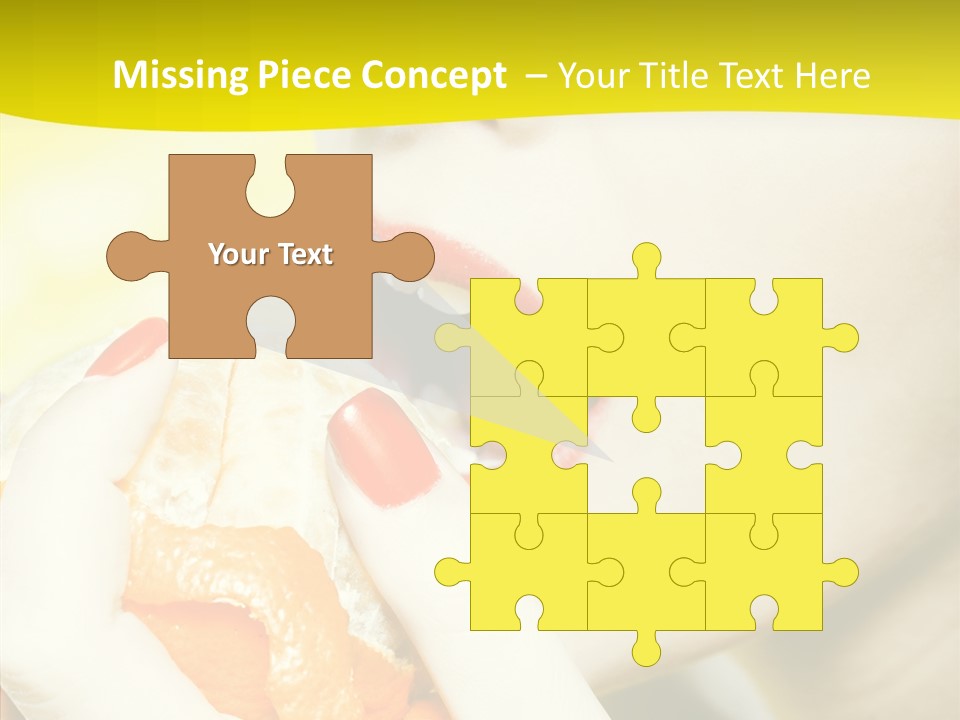 Caucasian Healthy Isolated PowerPoint Template