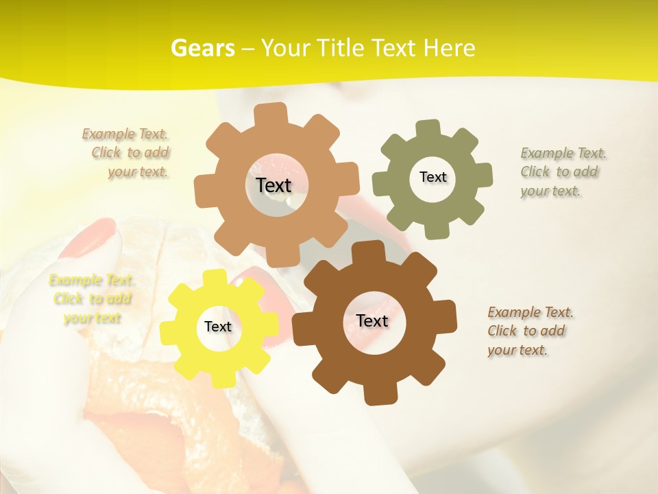 Caucasian Healthy Isolated PowerPoint Template