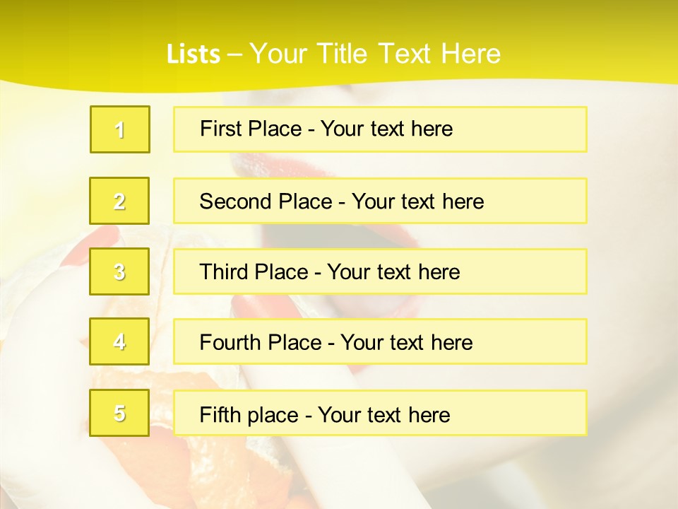 Caucasian Healthy Isolated PowerPoint Template