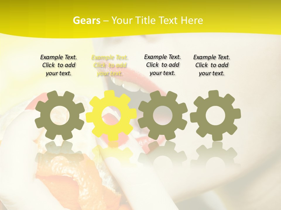 Caucasian Healthy Isolated PowerPoint Template