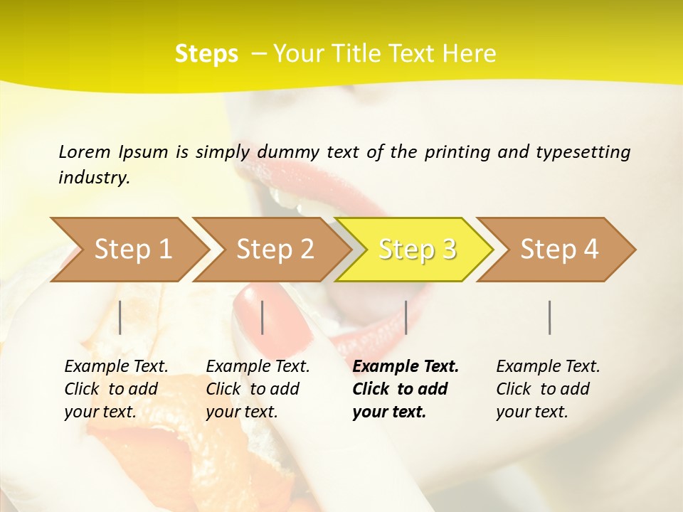 Caucasian Healthy Isolated PowerPoint Template