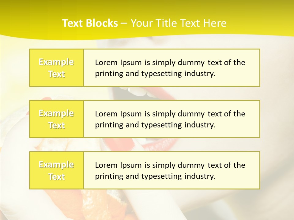 Caucasian Healthy Isolated PowerPoint Template