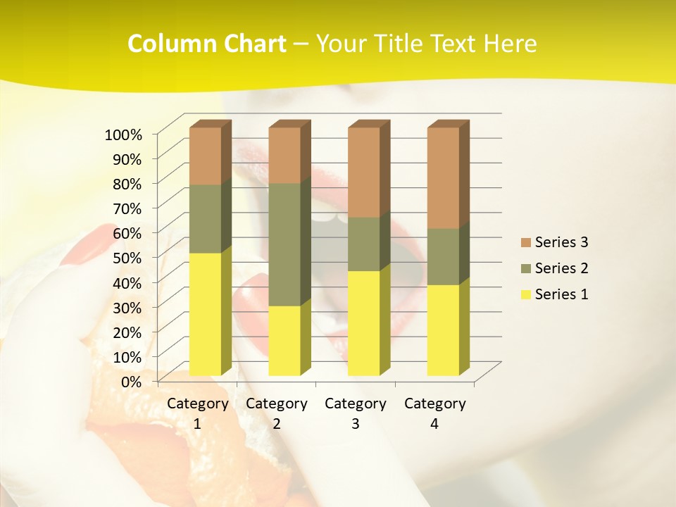 Caucasian Healthy Isolated PowerPoint Template