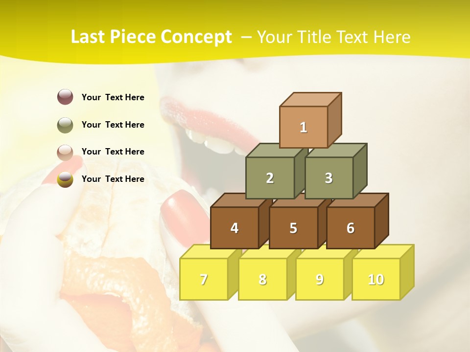 Caucasian Healthy Isolated PowerPoint Template