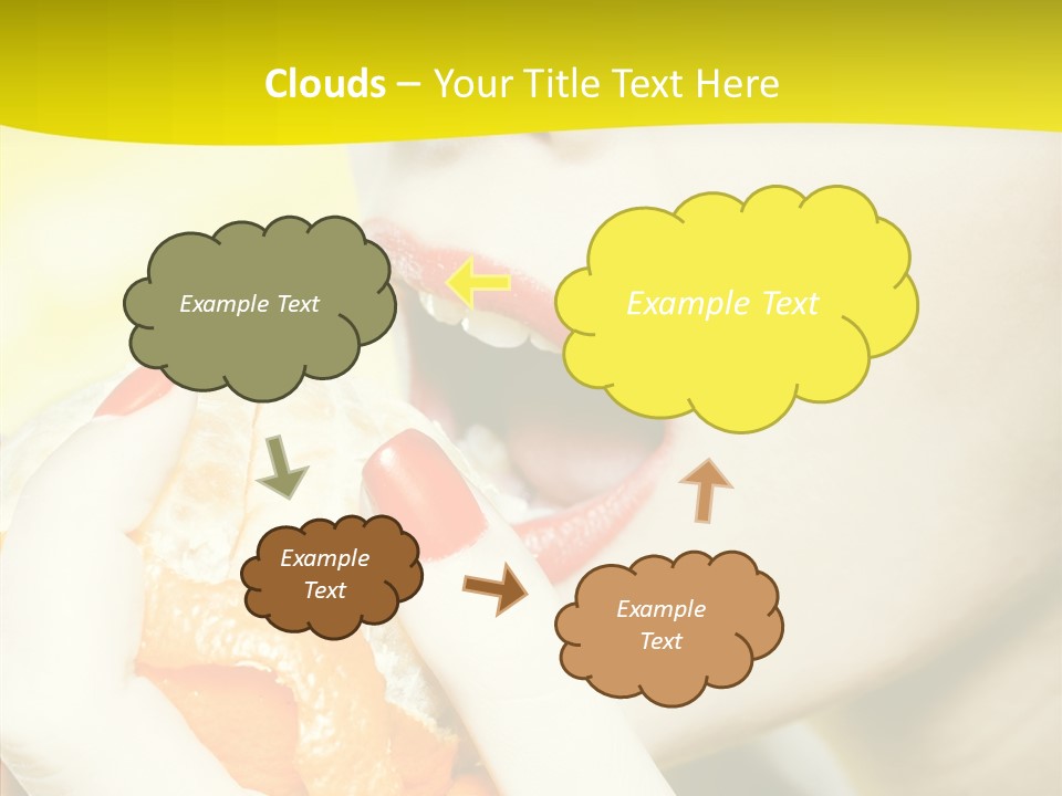 Caucasian Healthy Isolated PowerPoint Template