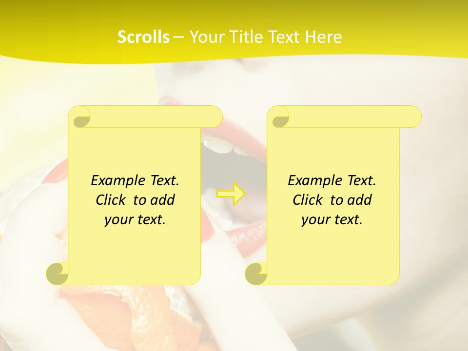 Caucasian Healthy Isolated PowerPoint Template
