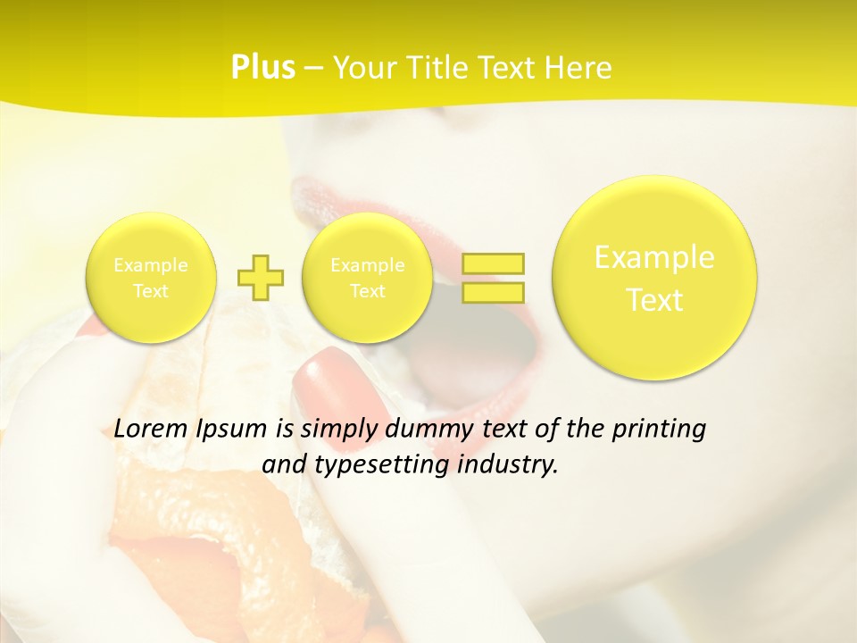 Caucasian Healthy Isolated PowerPoint Template