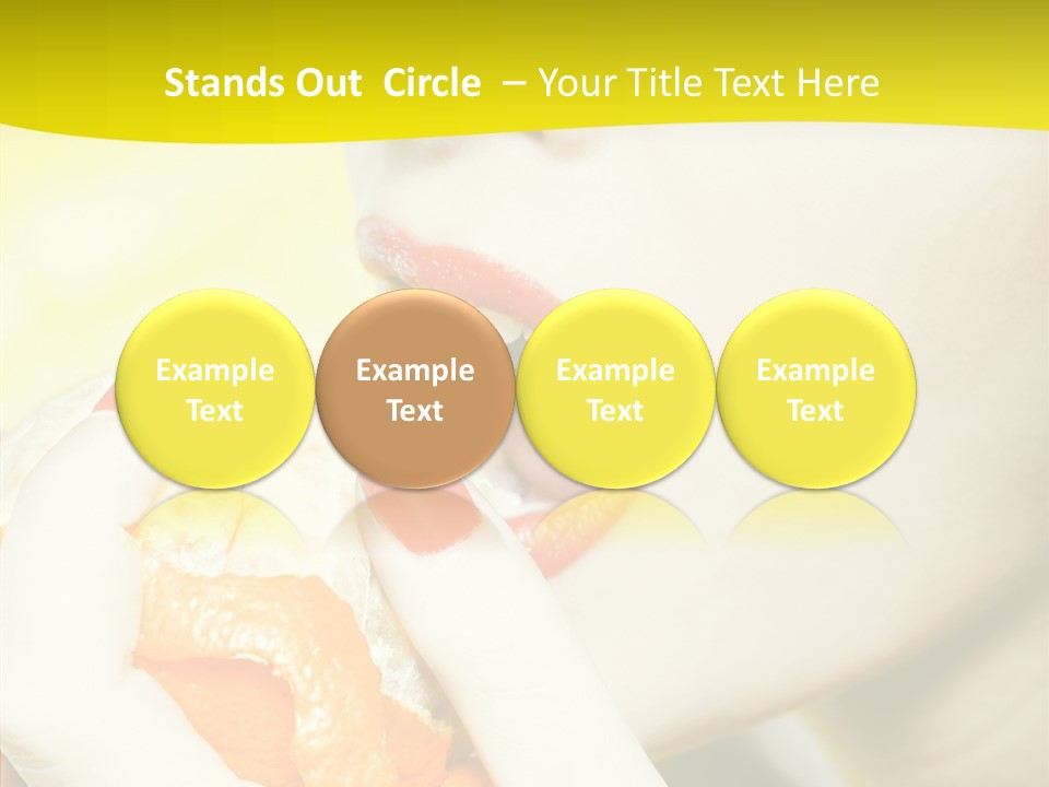 Caucasian Healthy Isolated PowerPoint Template