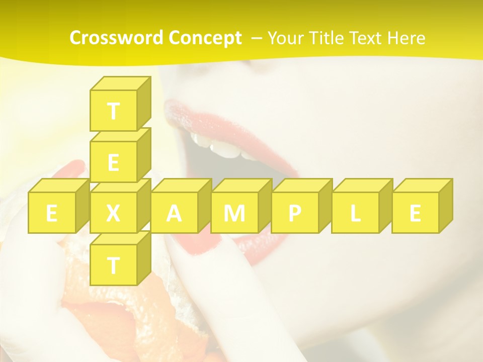 Caucasian Healthy Isolated PowerPoint Template