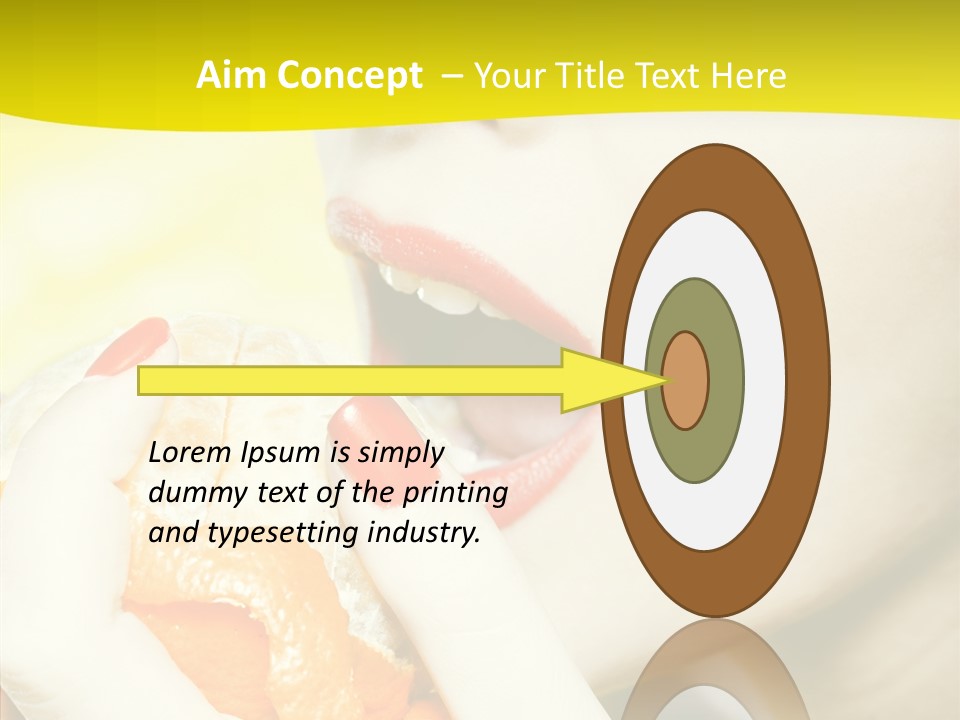 Caucasian Healthy Isolated PowerPoint Template