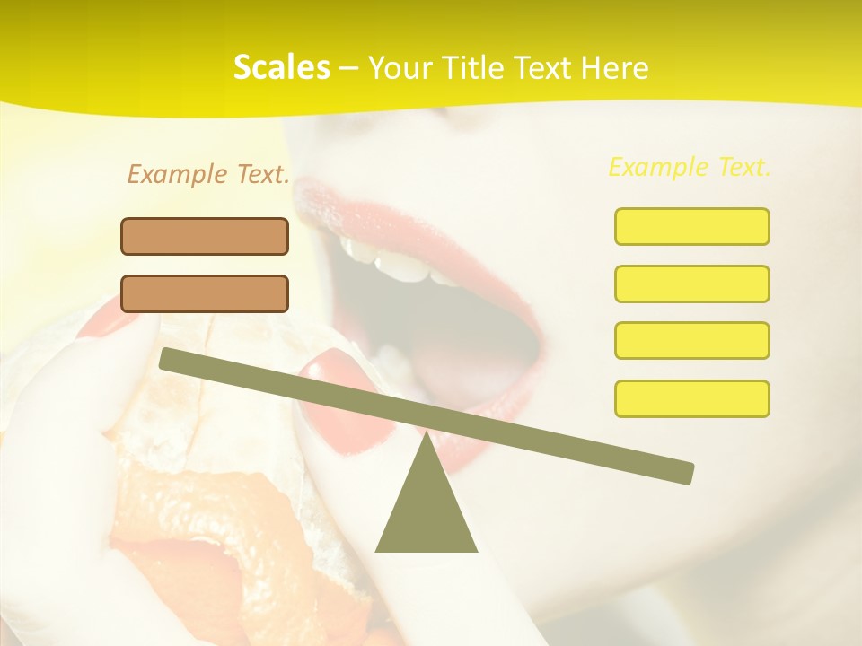 Caucasian Healthy Isolated PowerPoint Template