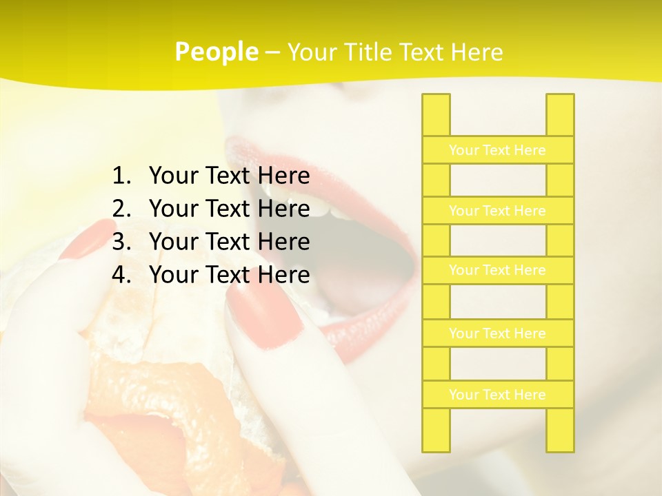 Caucasian Healthy Isolated PowerPoint Template