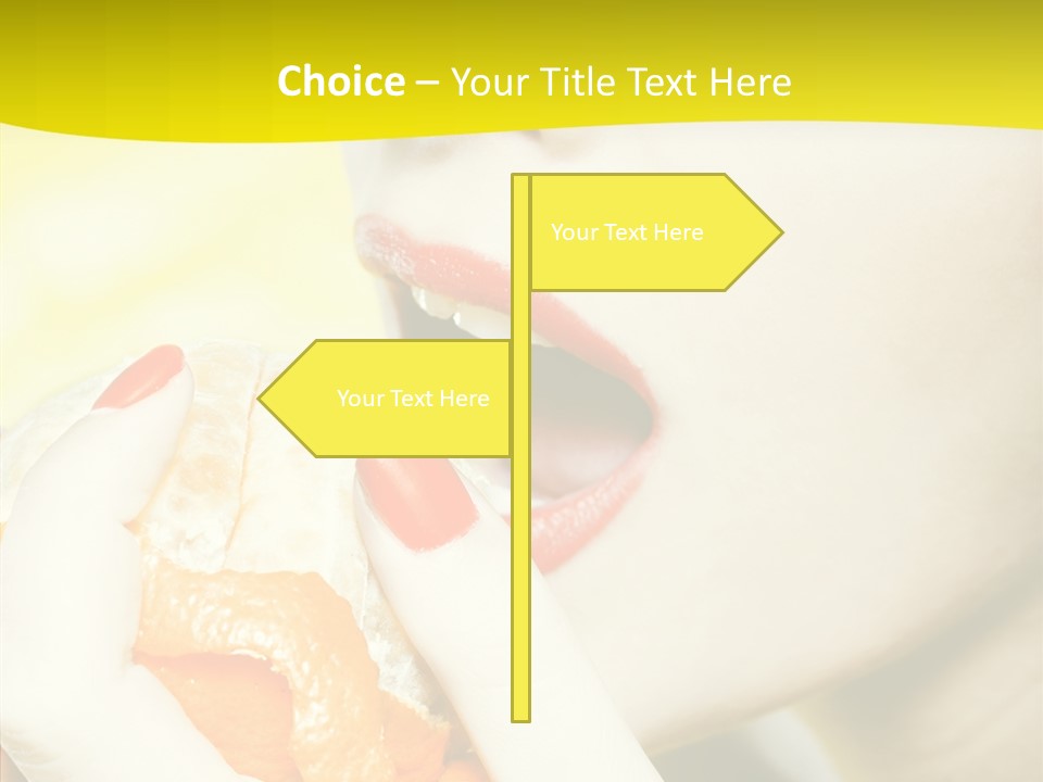 Caucasian Healthy Isolated PowerPoint Template