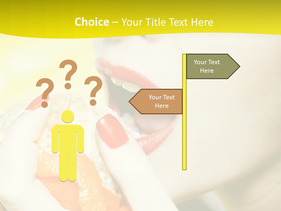 Caucasian Healthy Isolated PowerPoint Template
