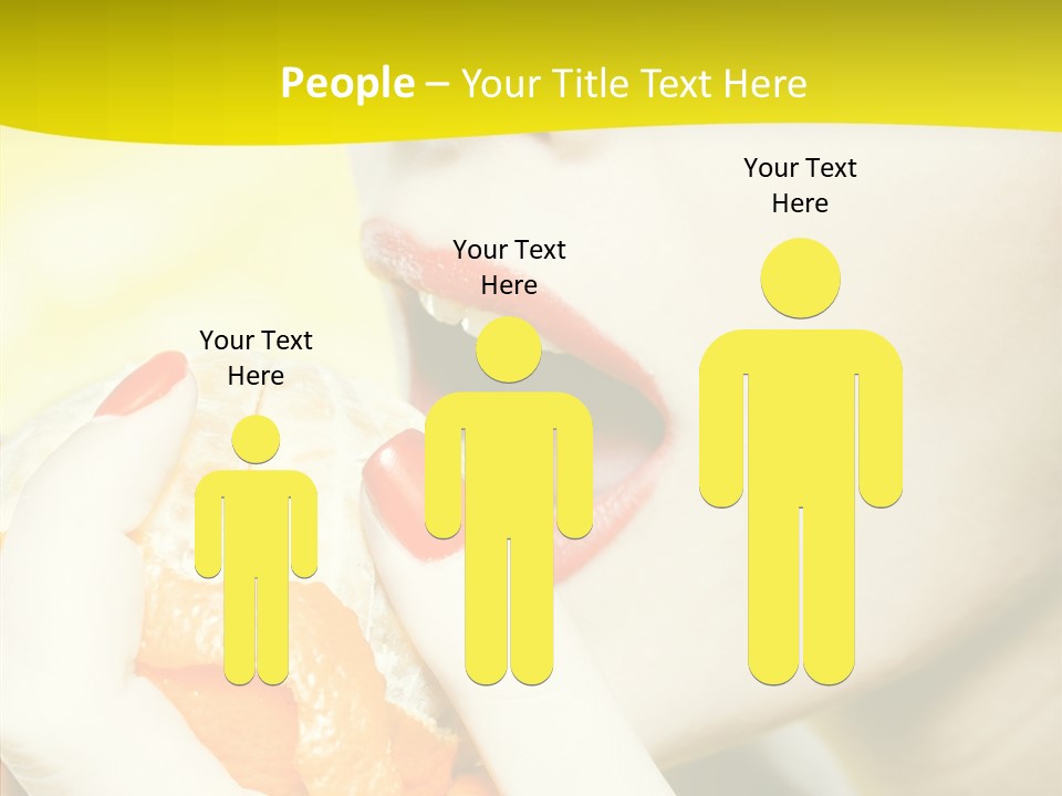 Caucasian Healthy Isolated PowerPoint Template