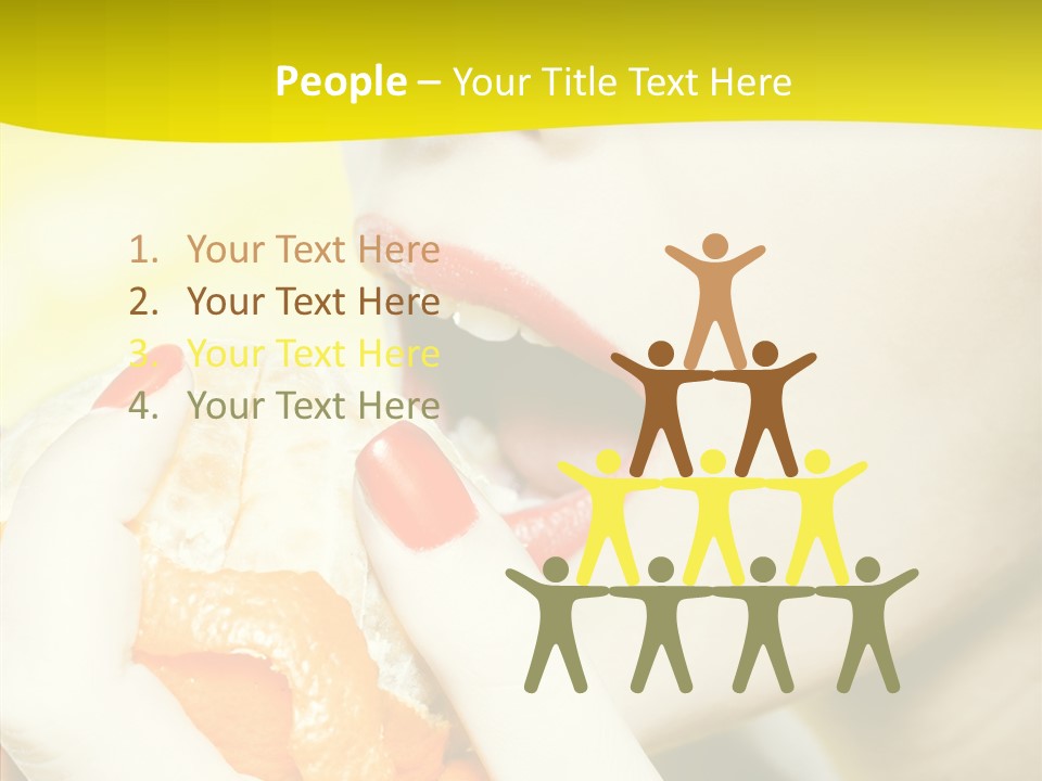 Caucasian Healthy Isolated PowerPoint Template