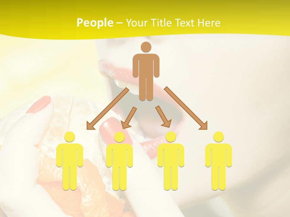 Caucasian Healthy Isolated PowerPoint Template