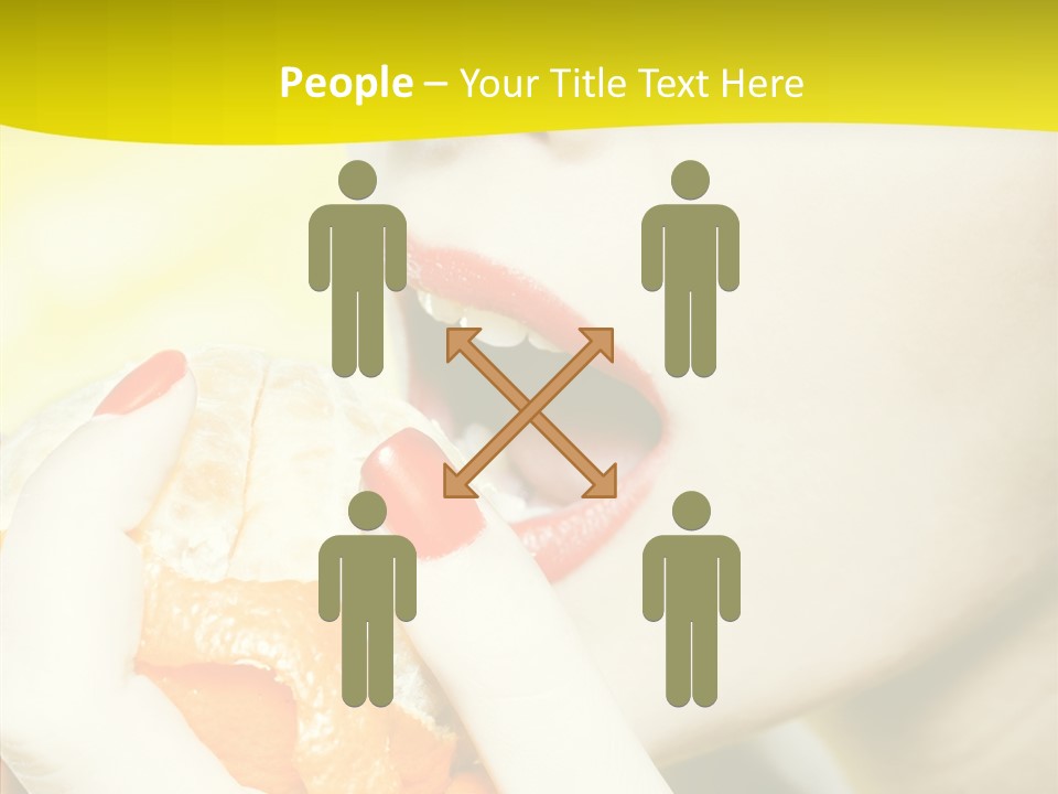 Caucasian Healthy Isolated PowerPoint Template