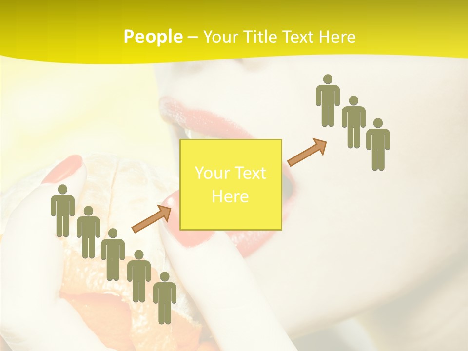 Caucasian Healthy Isolated PowerPoint Template