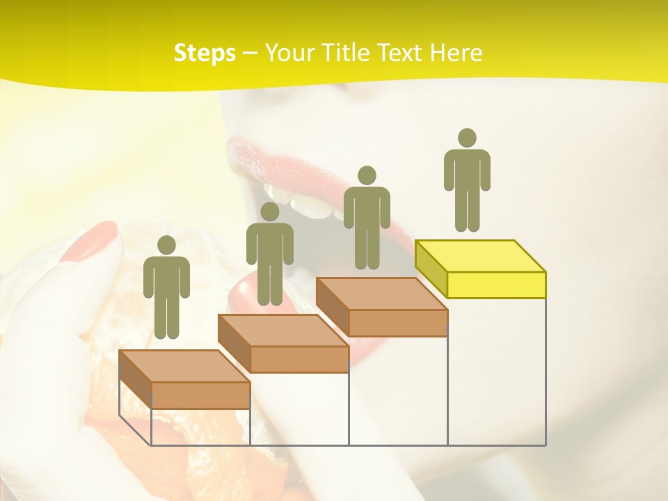 Caucasian Healthy Isolated PowerPoint Template