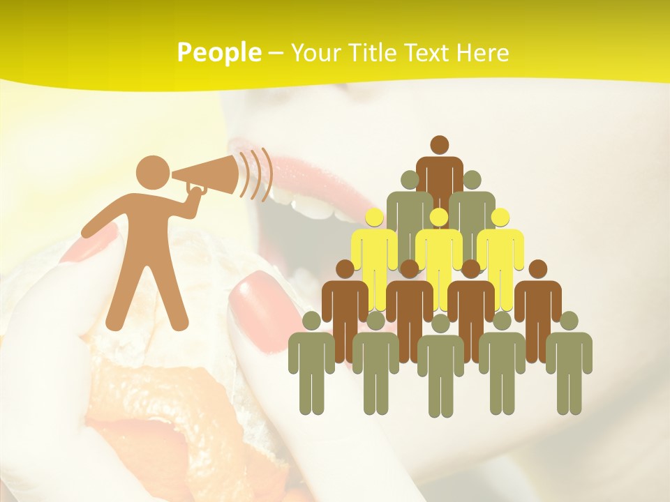 Caucasian Healthy Isolated PowerPoint Template