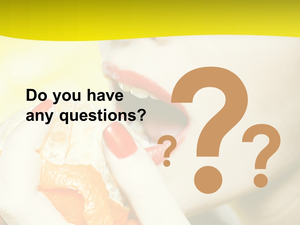 Caucasian Healthy Isolated PowerPoint Template