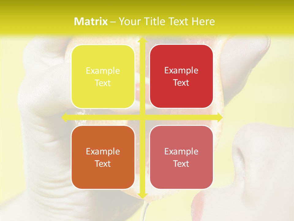 Adult Yellow Isolated PowerPoint Template