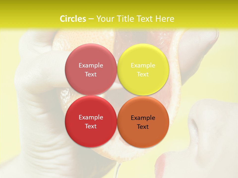 Adult Yellow Isolated PowerPoint Template