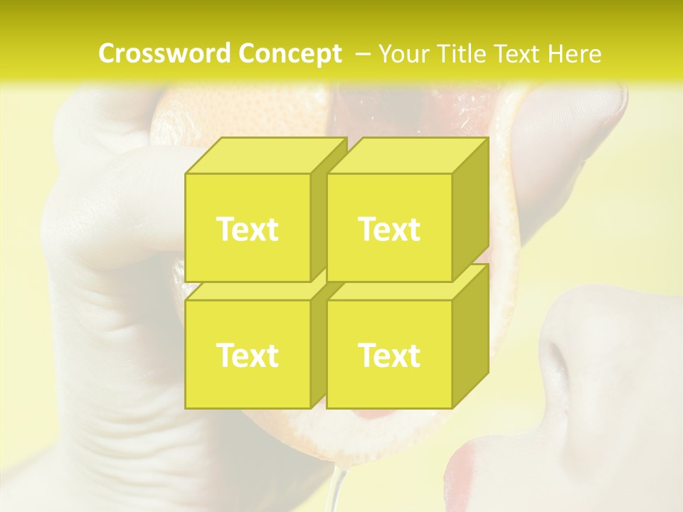 Adult Yellow Isolated PowerPoint Template