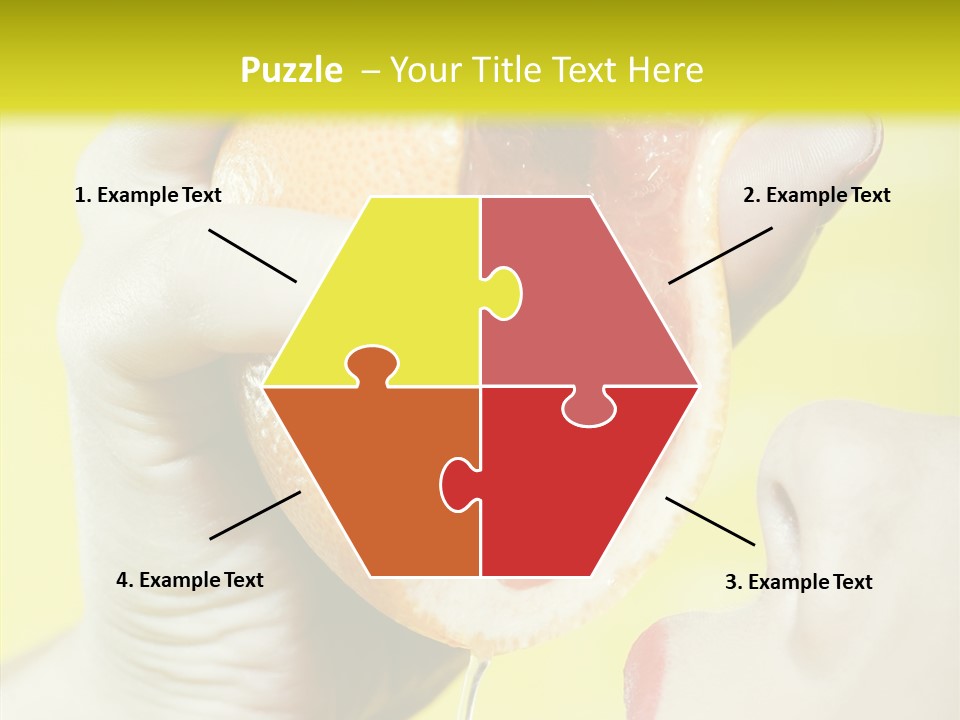 Adult Yellow Isolated PowerPoint Template