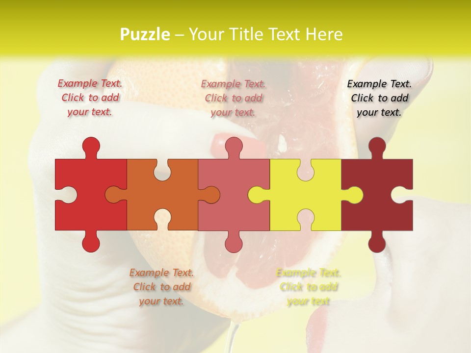 Adult Yellow Isolated PowerPoint Template