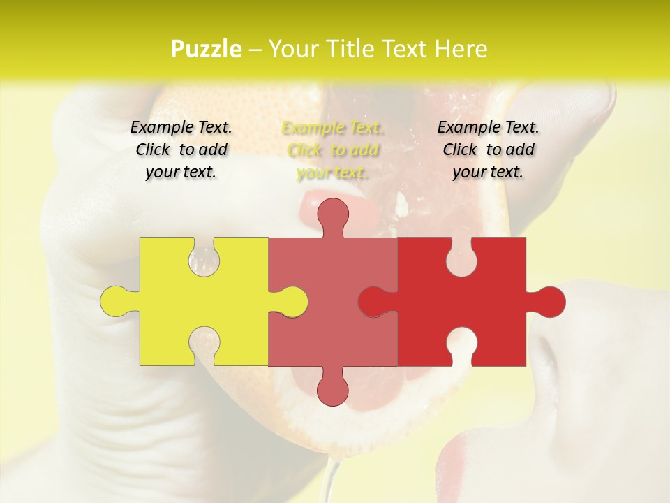 Adult Yellow Isolated PowerPoint Template