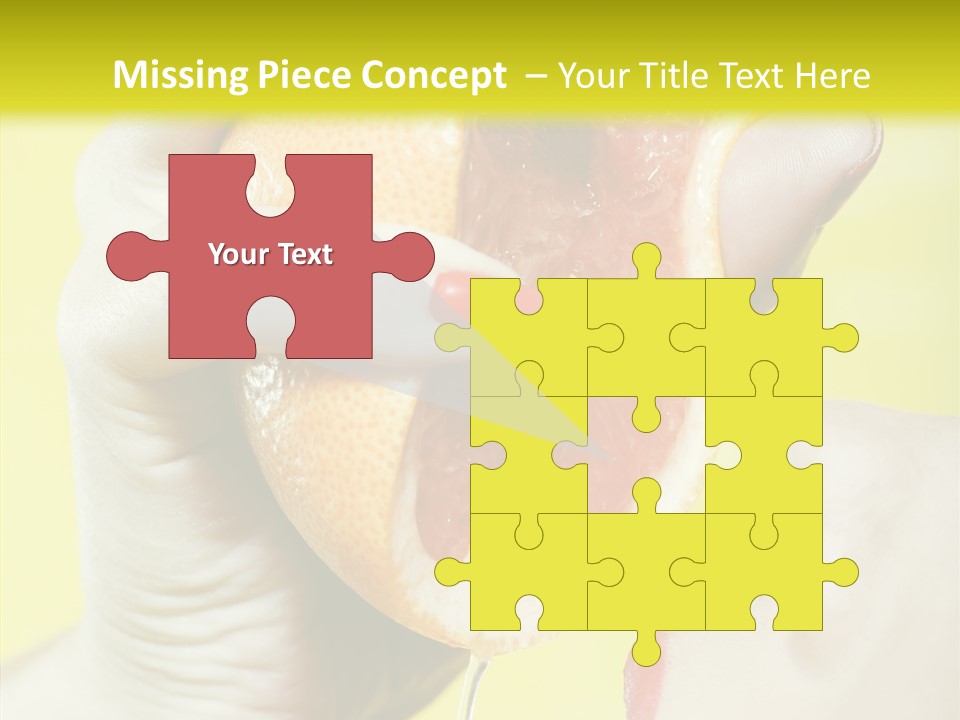 Adult Yellow Isolated PowerPoint Template