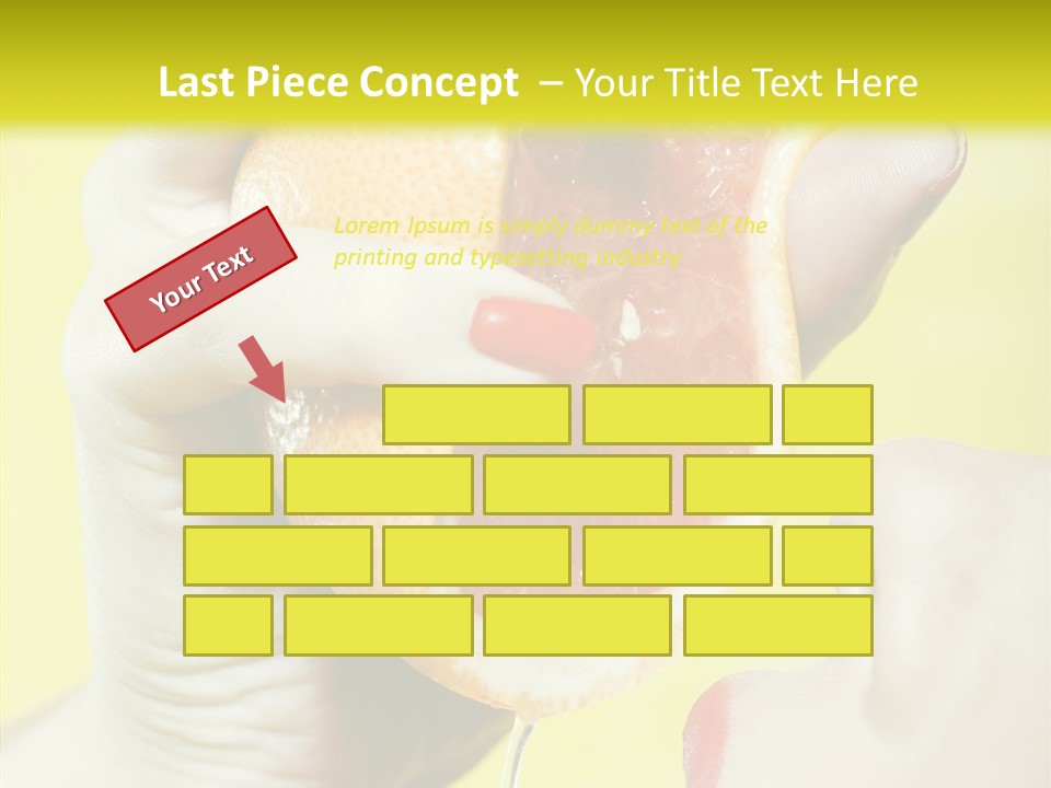 Adult Yellow Isolated PowerPoint Template